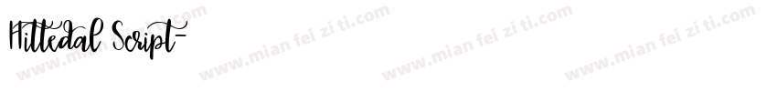 Hittedal Script字体转换